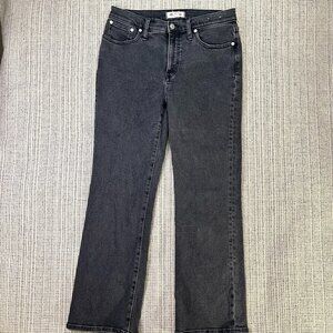 Madewell Mid Rise Kick Out Jeans - Size 28 - Washed Black